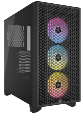 corsair caja corsair 3000d airflow mid tower cristal templado negra cc 9011251 ww