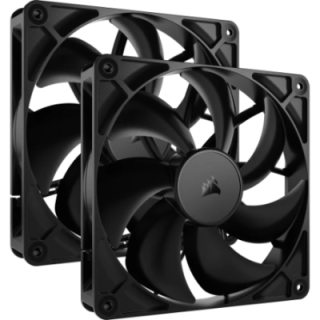 corsair corsair rs140 carcasa del ordenador ventilador 14 cm negro 2 pieza s
