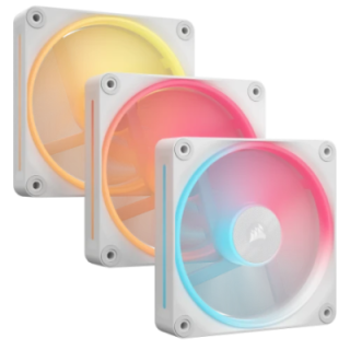 corsair corsair icue link lx120 r rgb carcasa del ordenador ventilador 12 cm blanco 3 pieza s