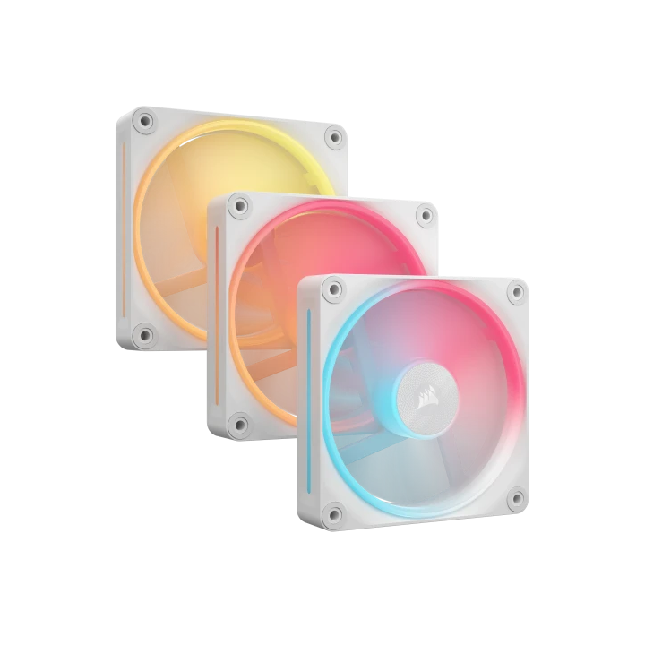 corsair corsair icue link lx120 r rgb carcasa del ordenador ventilador 12 cm blanco 3 pieza s
