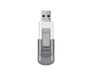 lexar lexar jumpdrive v100 unidad flash usb 128 gb usb tipo a 3.2 gen 1  3.1 gen 1  gris, blanco
