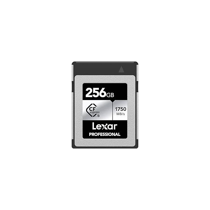 lexar lexar 256gb professional cfexpress type b card silver, up to 1750mb/s read 1300mb/s write