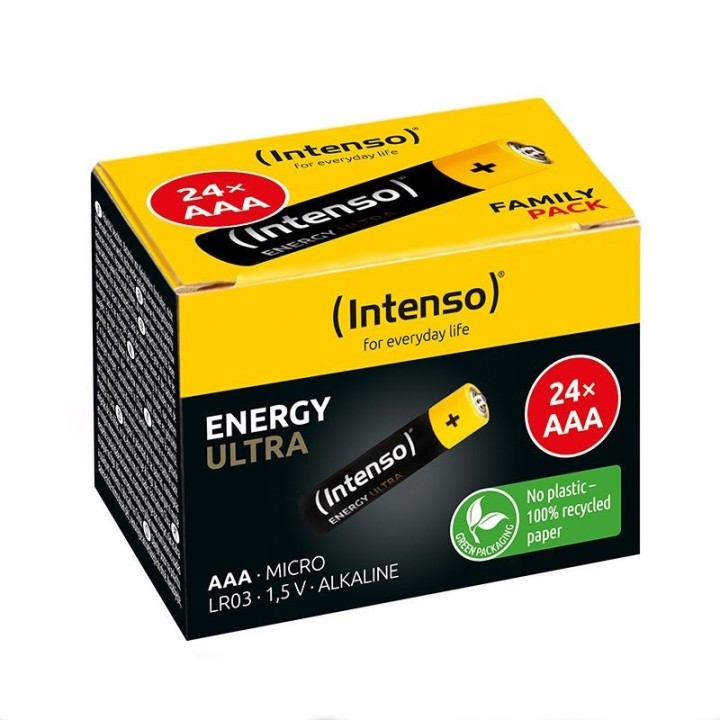 intenso pack de pilas alcalinas intenso energy ultra aaa lr03 24 unidades