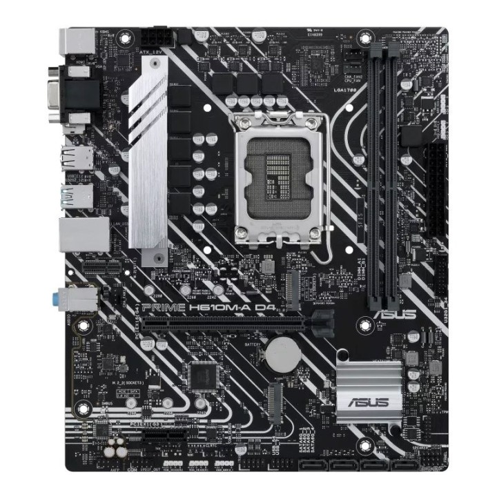 asus placa base prime h610m a csm d4  matx 1700