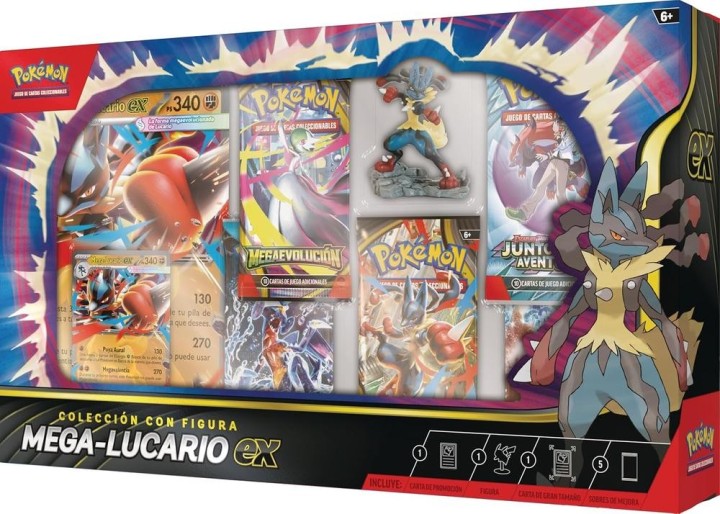 pokemon tcg pokemon tcg caja coleccion mega   lucario ex  eu