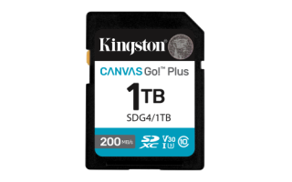 kingston kingston technology 1tb sdxc canvas go plus gen4 200mb/s c10 uhs i u3 v30