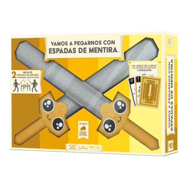 juegos juego de mesa vamos a pegarnos con espadas de mentira edad recomendada 10 anos