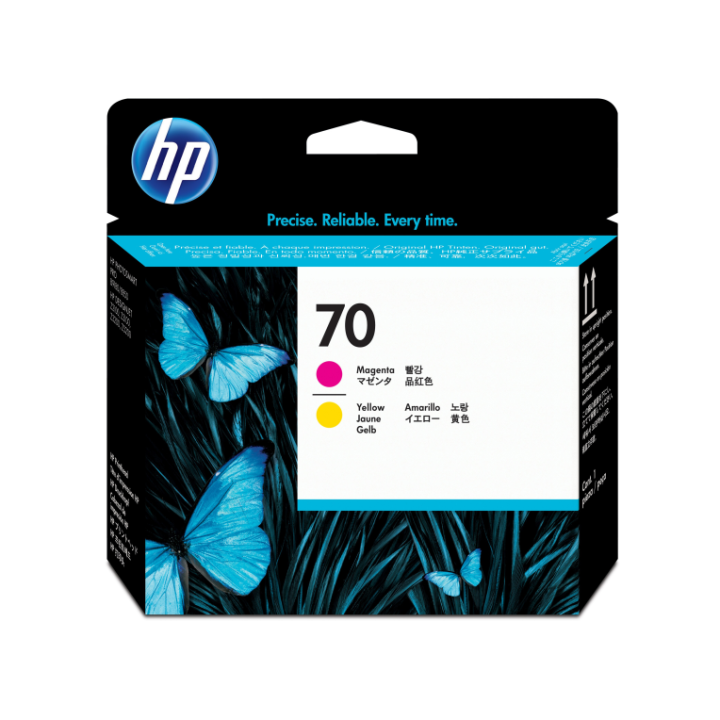 cabezal hp 70 magenta y amarillo