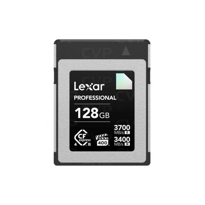 lexar lexar 128gb professional cfexpress 4.0 type b card, up to 3700mb/s read 3400mb/s write. vpg 40