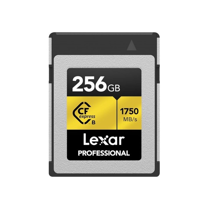 lexar lexar 256gb professional cfexpress 4.0 type b card, up to 3700mb/s read 3400mb/s write. vpg 40