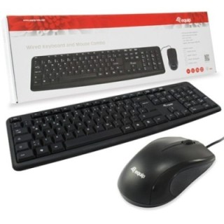 equip kit teclado + mouse raton usb equip life color negro