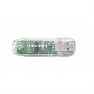 intenso memoria usb 2.0 intenso rainbow 32gb transparente