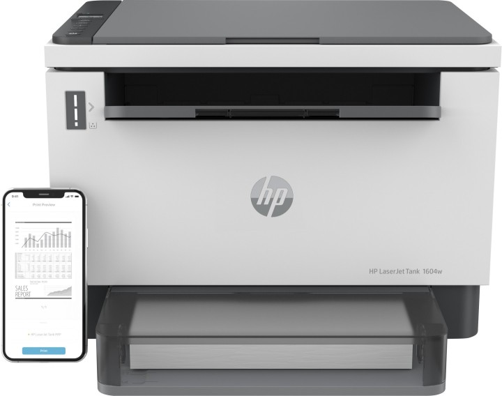 hp multifuncion laser hp laserjet tank 1604w monocromo wifi