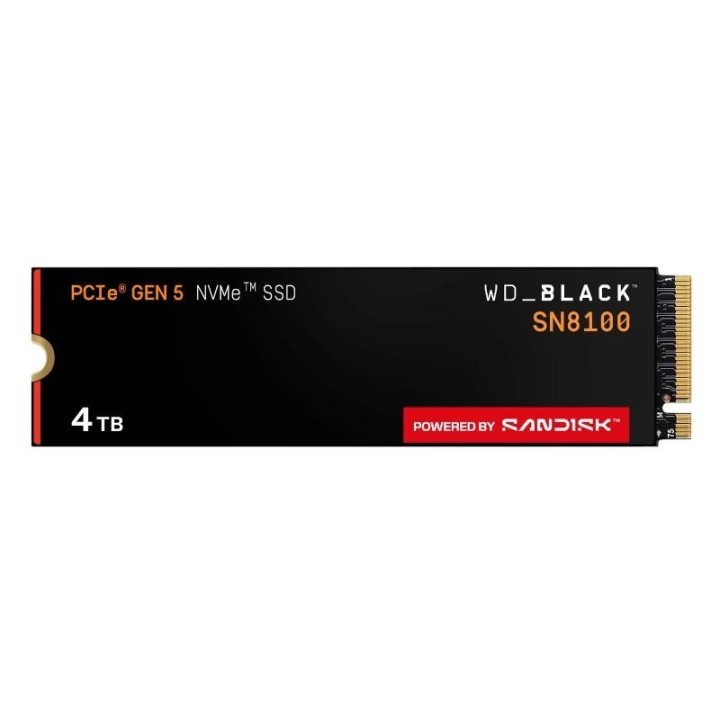 wd black sn8100 ssd 4tb pcie gen5x4 14900 mb s