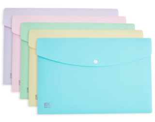 oxford sobre broche urban tp a4   surtido pastel oxford 400187613  pack  50 unidades