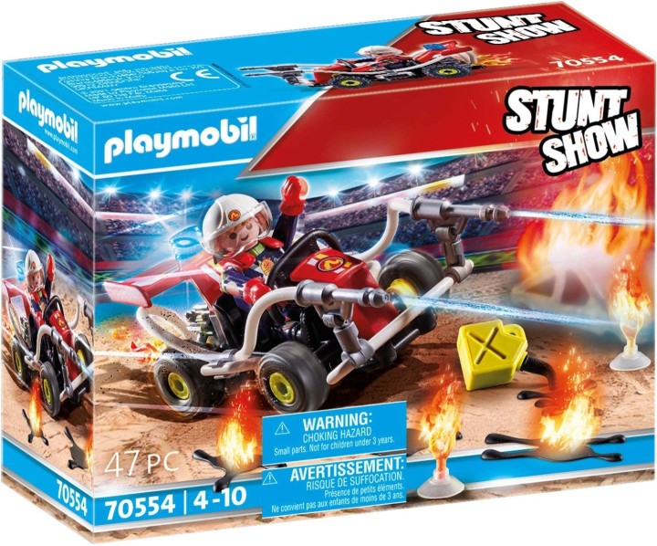 playmobil playmobil stuntshow kart bombero