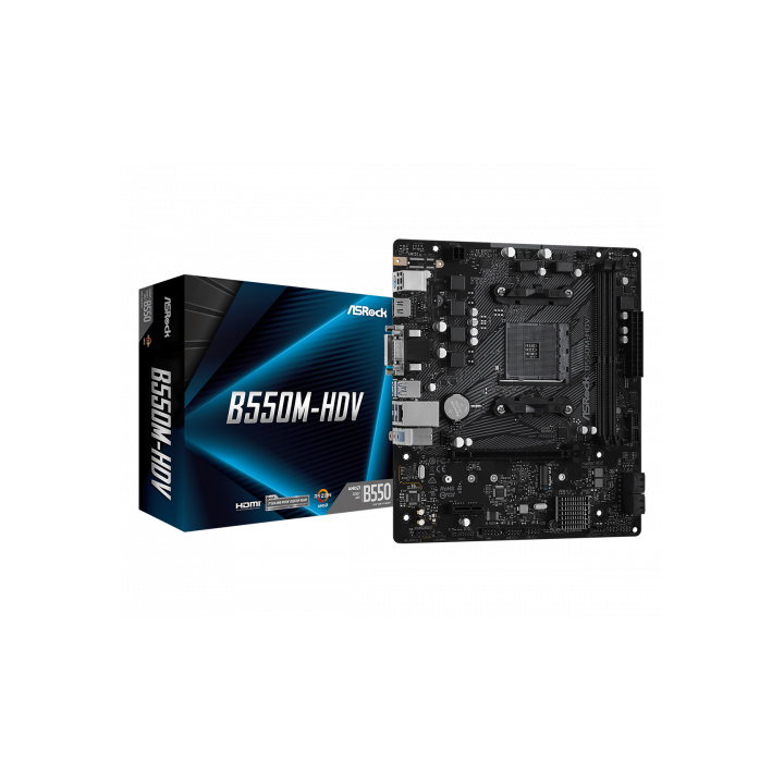 asrock asrock b550m hdv amd b550 zocalo am4 micro atx