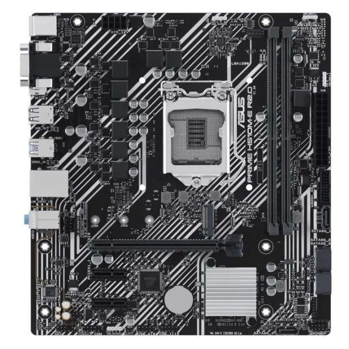 asus placa base prime h510m e r2.0  matx lga1200