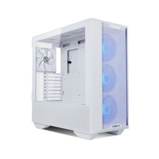 torre e atx lian li lancool 216 rgb white crist. temp vent argb  2x160mm fro 1x140mm tra