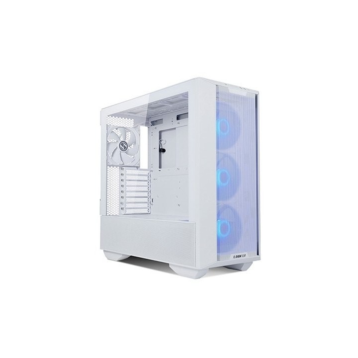 torre e atx lian li lancool 216 rgb white crist. temp vent argb  2x160mm fro 1x140mm tra