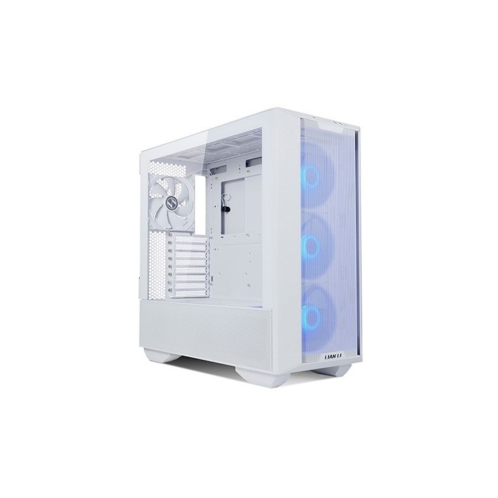torre e atx lian li lancool 216 rgb white crist. temp vent argb  2x160mm fro 1x140mm tra