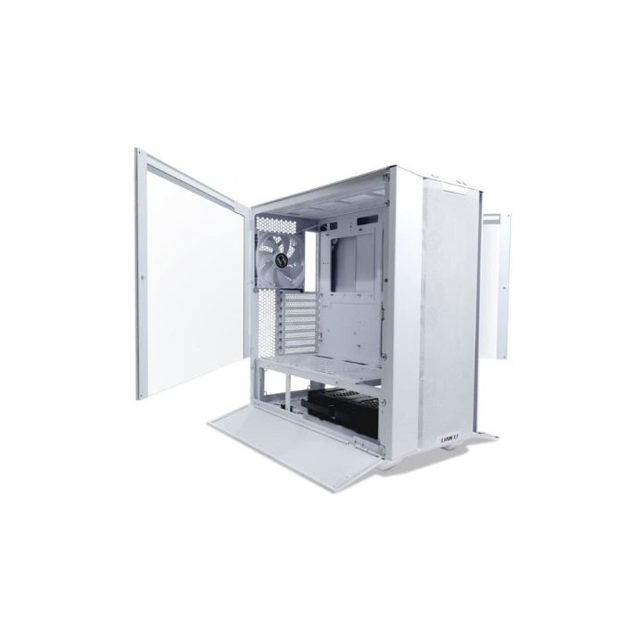 torre e atx lian li lancool 216 rgb white crist. temp vent argb  2x160mm fro 1x140mm tra