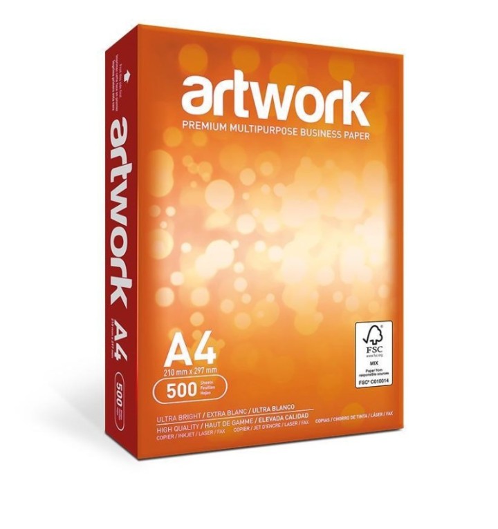 caja 5 paq. 500h a4 papel artwork orange