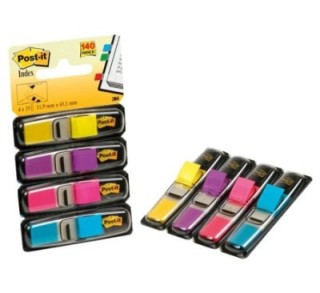 pack 4 disp. index post it 11.9x43.2mm peq. stdo