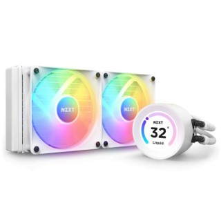nzxt kraken elite 240 rgb procesador sistema de refrigeracion liquida todo en uno 12 cm blanco 1 pie