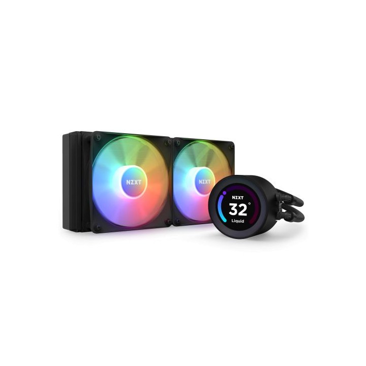 nzxt kraken elite 240 rgb procesador sistema de refrigeracion liquida todo en uno 12 cm negro 1 piez