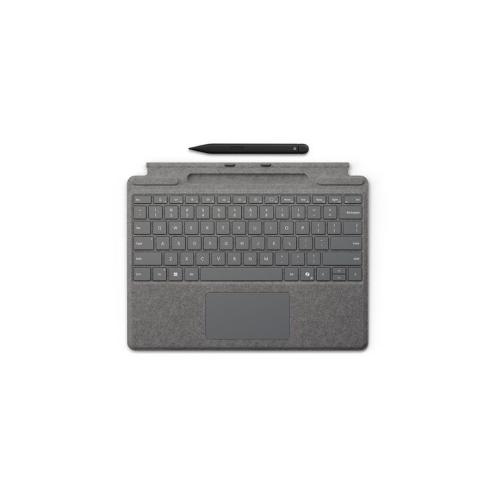microsoft teclado microsoft surface type + pen para surface pro10 plata