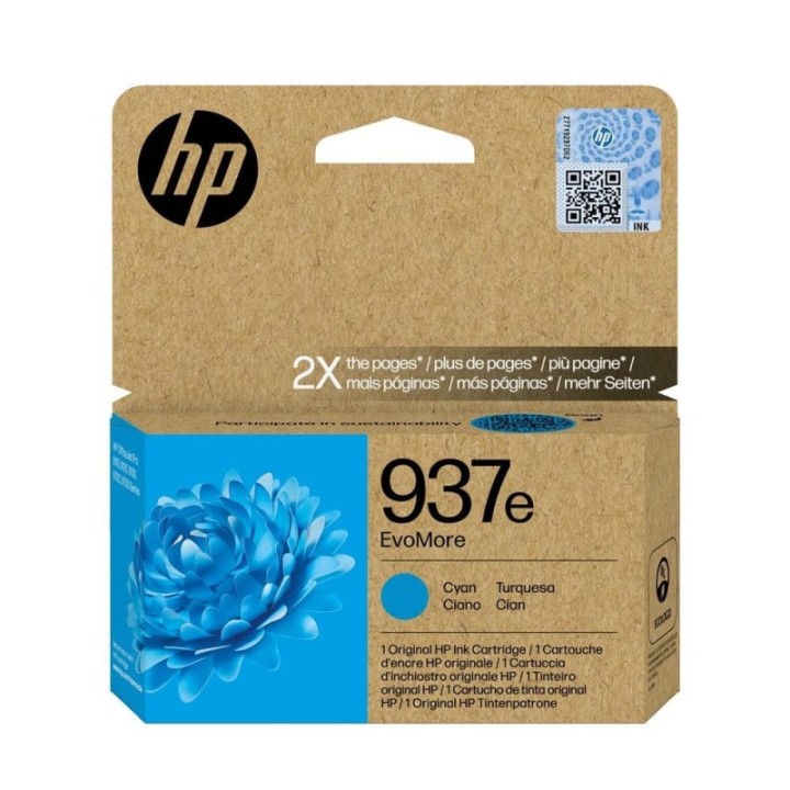 hp cartucho tinta hp 937e cian officejet pro 9110b   9120