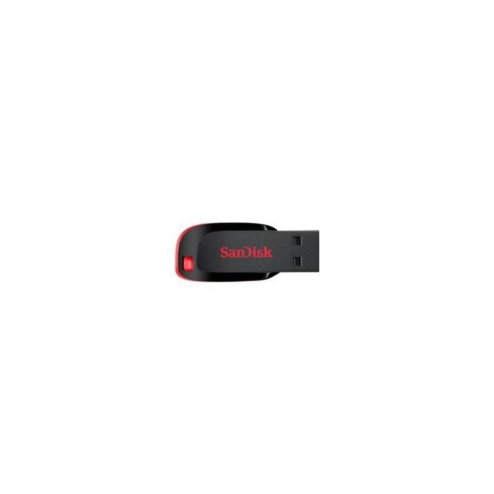 sandisk memoria usb 2.0 sandisk 16gb cruzer blade rojo
