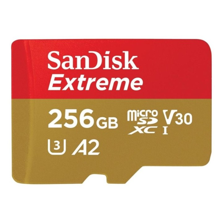 sandisk tarjeta memoria micro secure digital 256gb sandisk extreme clase 10 uhs   i u3 + adaptador