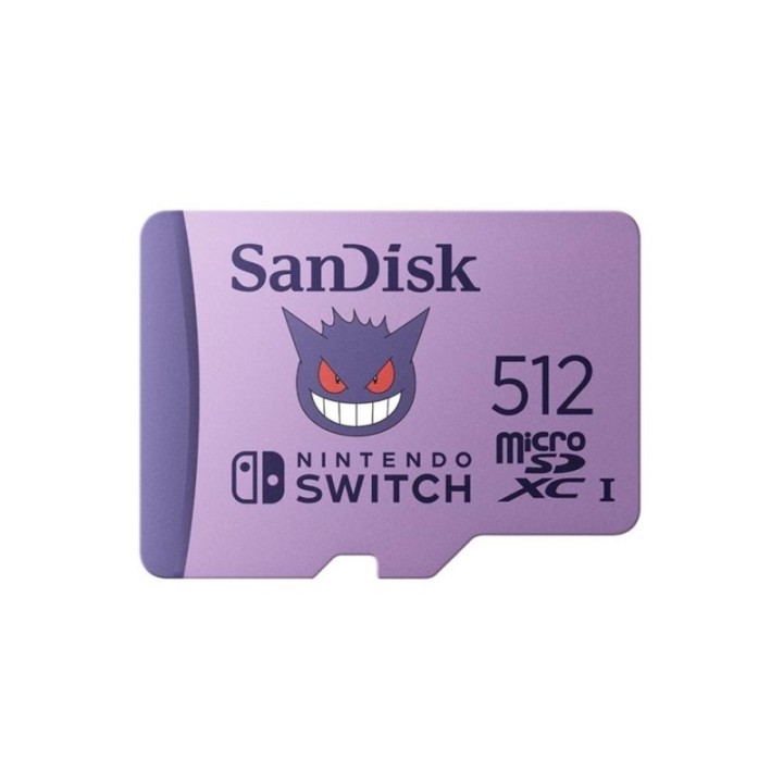 sandisk tarjeta memoria micro secure digital 512gb sandisk nintendo switch pokemon gengar edition cl
