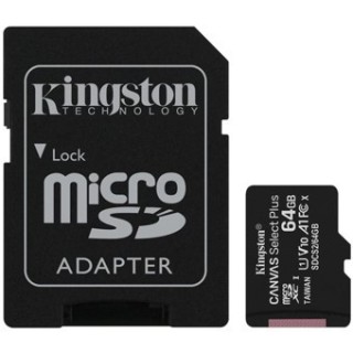 kingston tarjeta memoria micro secure digital sd hc 64gb kingston canvas select plus clase 10 uhs