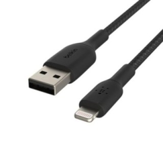 belkin cable belkin caa002bt1mbk lightning usb   a trenzado boost charge 1m negro