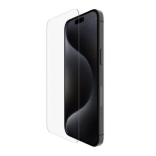 belkin protector de pantalla belkin ova138zz iphone 15 pro max cristal templado screenforce
