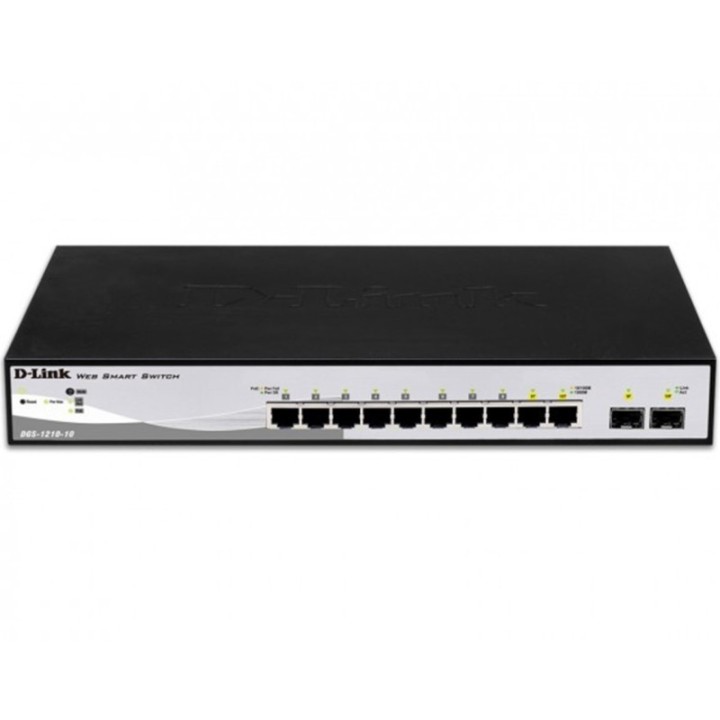 d   link switch d   link 10 puertos gestionable 8 gigabit ethernet 10   100   100 2 sfp layer2 smart
