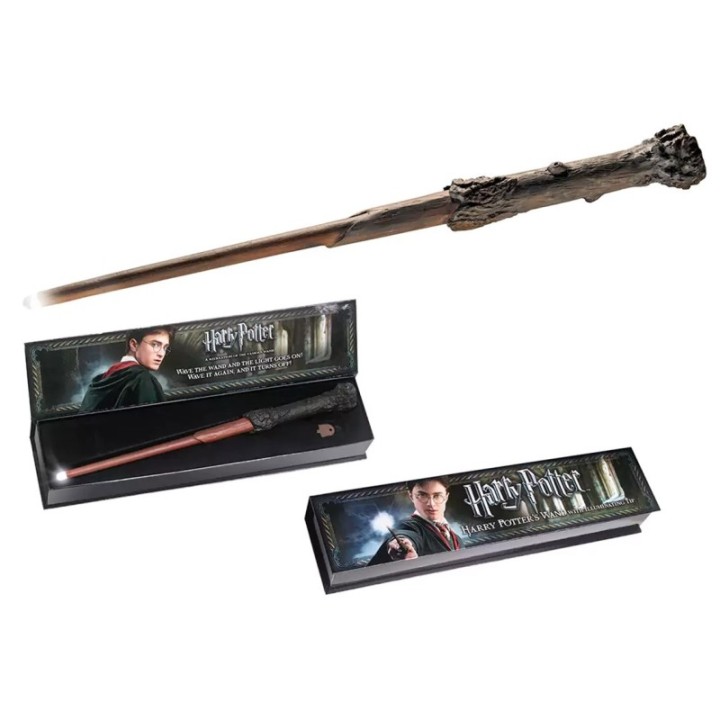 the noble collection varita magica luminosa the noble collection harry potter 35 cm