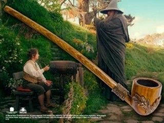 the noble collection replica the noble collection l hobbit pipa bilbo bolson de 23 cm