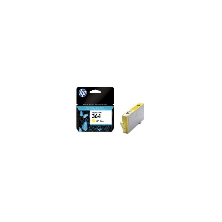 hp cartucho tinta hp 364 cb320ee amarillo 3ml d5460    b8550    c6380    c5380
