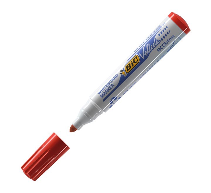 rotulad. piz blanca bic velleda 1701 rojo
