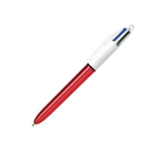 boligrafo bic 4 colores shine rojo 982877