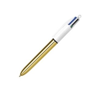 boligrafo bic 4 colores shine oro 982878