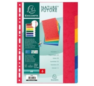 sep. cart. exacompta lustrada 6 posic. 1406e