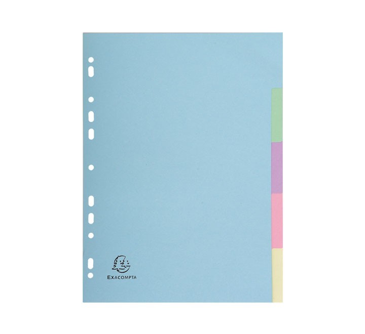 separadores 5p pastel cart exacompta