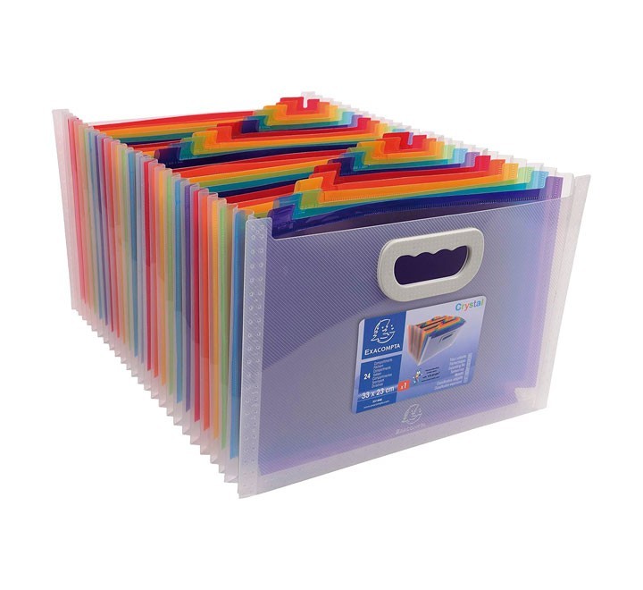 caja clasifi. acordeon exacompta asa 24pos. cris