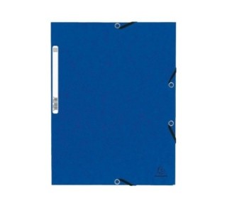 carpeta gomas carton exacompta 3 solapas azul
