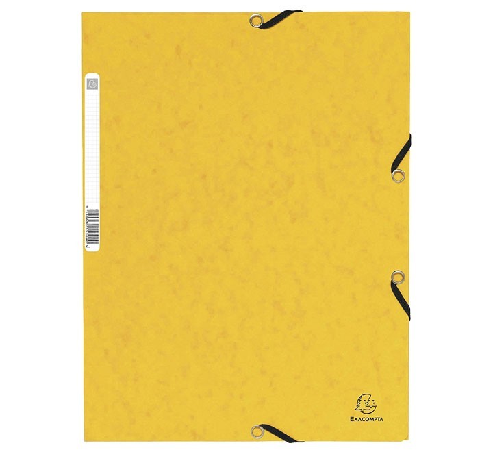 carpeta gomas carton exacompta 3 solapas amaril